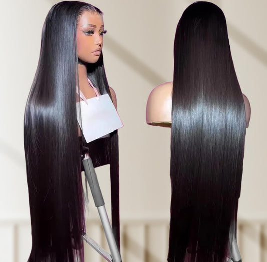 Straight Lace Front Wigs Human Hair 180% Density Glueless 13x4 HD Lace Front Wigs Human Hair Pre Plucked for Women 13x4 Straight Lace Frontal Wig Natural Hairline